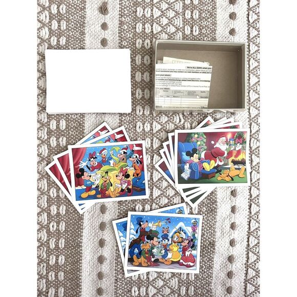 Disney Catalog‎ Christmas Cards 10 Cards And Envelopes Vintage 1996 Original Box - Picture 1 of 8